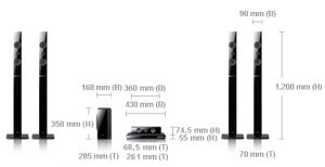 Samsung HT-E5550 Maße