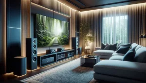 Heimkino Soundsysem im Wohnzimmer